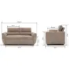 Obrazek Sofa z funkcją spania Nesta beż