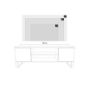 Obrazek Szafka RTV 135 cm loft dąb craft złoty