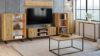 Obrazek Szafka RTV 135 cm loft dąb craft złoty - lamele
