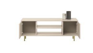 Obrazek Szafka RTV 135 cm Kaszmir, nogi złote