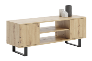 Obrazek Szafka RTV Focus 155 cm Dąb artisan biały