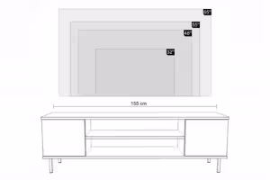 Obrazek Szafka RTV 155 cm Loft Kaszmir