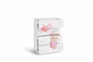 Obrazek Komoda dziecięca Emily biała - Bunny