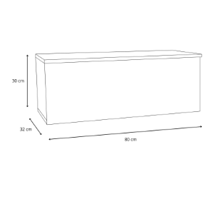 Obrazek Szafka RTV Nicole  80 cm - kolor Biały
