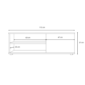 Obrazek Szafka RTV VIVA 110 cm - kolor Dąb artisan