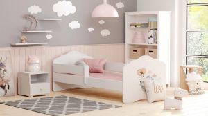 Obrazek Łożko dziecięce FALA z barierką 160x80 Słonik