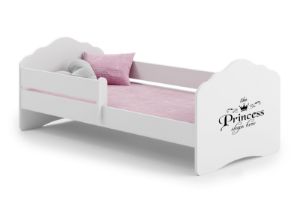 Obrazek Łożko dziecięce FALA z barierką 160x80 Princess