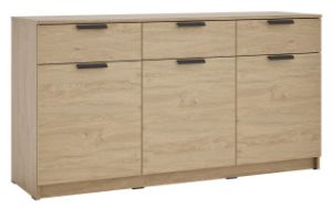 Obrazek Komoda trzydrzwiowa z szufladami Ava 05 3D3S dąb kamienny