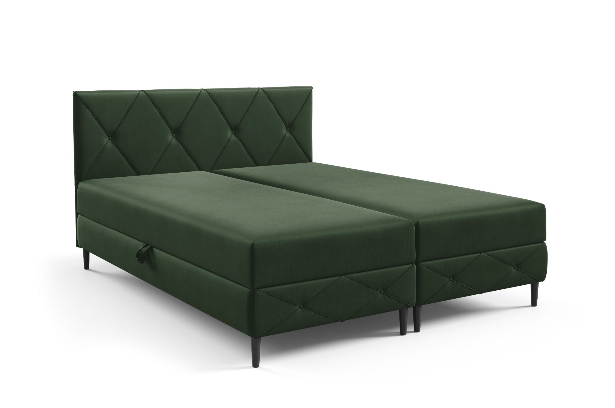 Łóżko kontynentalne Barkello 120x200 zielony