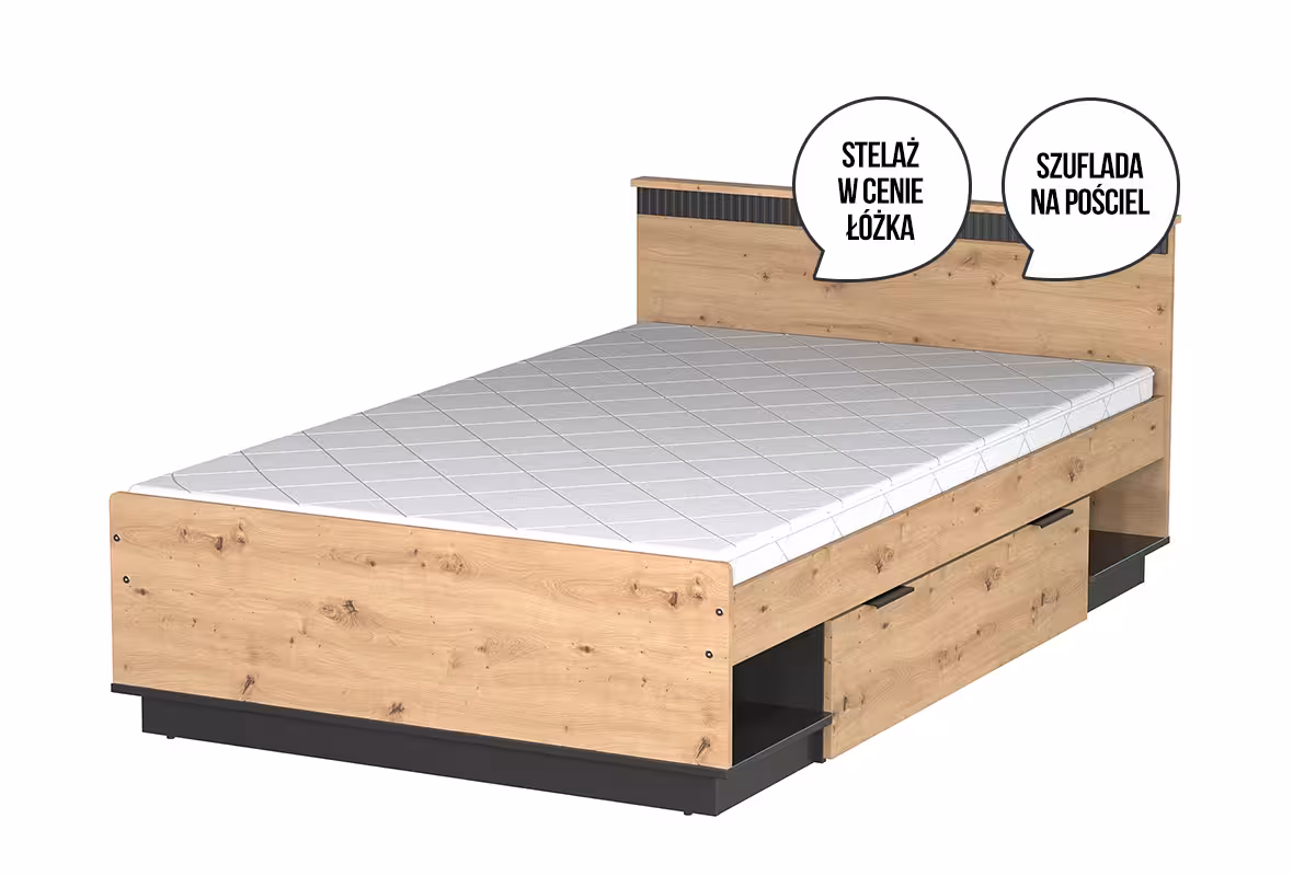 Łóżko ze stelażem Sierra typ 10
