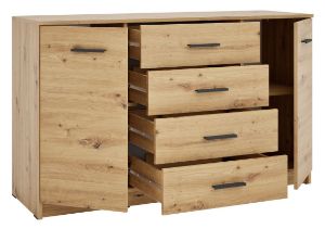 Obrazek Komoda szeroka Alfa 2D4S Typ 2 dąb artisan