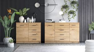Obrazek Komoda szeroka Alfa 2D4S Typ 2 dąb artisan
