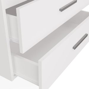 Obrazek Szafka pod umywalkę Sandra 802S biały/dąb artisan