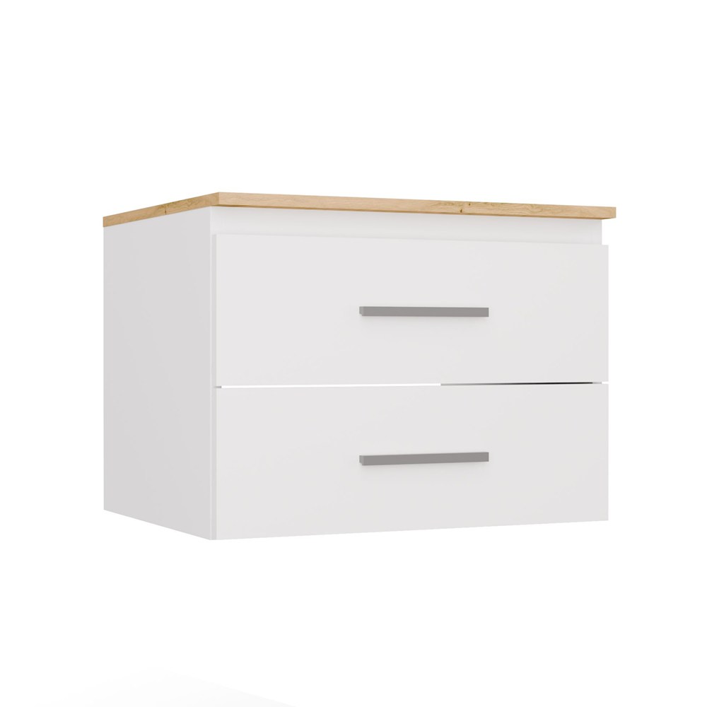 Szafka pod umywalkę Sandra 602S biały/dąb artisan