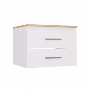 Szafka pod umywalkę Sandra 602S biały/dąb artisan