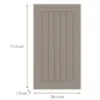 Obrazek Front kuchenny D40(L/P) H5 K257 Kaszmir Mat Grii