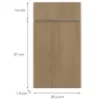 Obrazek Front kuchenny D40s1 L T8 K282 Dąb Cremona Grii