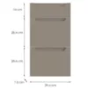 Obrazek Front kuchenny D40s3 Q2 K204 Capuccino Mat Gri