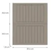 Obrazek Front kuchenny D60in H5 K257 Kaszmir Mat Grii