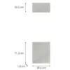 Obrazek Front kuchenny D60pm(L/P) L9 K900 Bianco Hg Griii