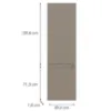 Obrazek Front kuchenny D60r P Q2 K204 Capuccino Mat Gri