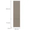 Obrazek Front kuchenny D60rwn L Q2 K204 Capuccino Mat Gri