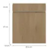 Obrazek Front kuchenny D60s1 L T8 K282 Dąb Cremona Grii