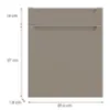 Obrazek Front kuchenny D60s1 P Q2 K204 Capuccino Mat Gri