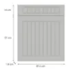 Obrazek Front kuchenny D60s1(L/P) H5 K252 Biały Gr I
