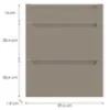 Obrazek Front kuchenny D60s3  Q2 K204 Capuccino Mat Gri