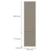 Obrazek Front kuchenny D60t  P Q2 K204 Capuccino Mat Gri