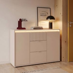 Obrazek Komoda dwudrzwiowa z szufladami Avellin dąb mauvella D108/piaskowy U60
