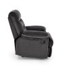 Obrazek Fotel z funkcją relaks Parker Velvet czarny