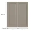 Obrazek Front kuchenny G80(100)  V6 K257 Kaszmir Mat Grii
