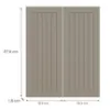 Obrazek Front kuchenny G80(100) H5 K257 Kaszmir Mat Grii