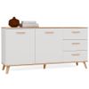 Obrazek Komoda Olimpo 150 2D3S biały/dąb artisan
