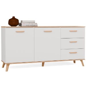 Obrazek Komoda Olimpo 150 2D3S biały/dąb artisan