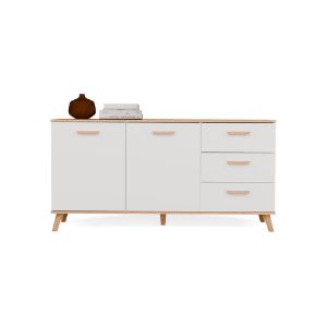 Obrazek Komoda Olimpo 150 2D3S biały/dąb artisan