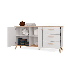 Obrazek Komoda Olimpo 150 2D3S biały/dąb artisan
