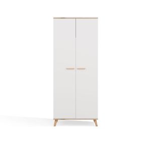 Obrazek Szafa ubraniowa Olimpo 80 2D biały/dąb artisan