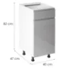 Obrazek Szafka Kuchenna Gardena D40s1 L Grey