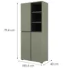 Obrazek Szafa Cross 88  Pine Green/Czarny