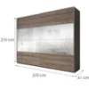 Obrazek Szafa 2d + Lustra Galaxy 59  San Remo Ciemne