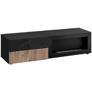 Obrazek Szafka RTV Cannes Zmwdv Cs RTV Black/Viking/Marble Black