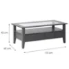 Obrazek Stolik Kawowy 29086515 Provence 7 Sosna Szary