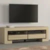Obrazek Szafka RTV Cuba Ii 40 Dąb Sambal/Czarny