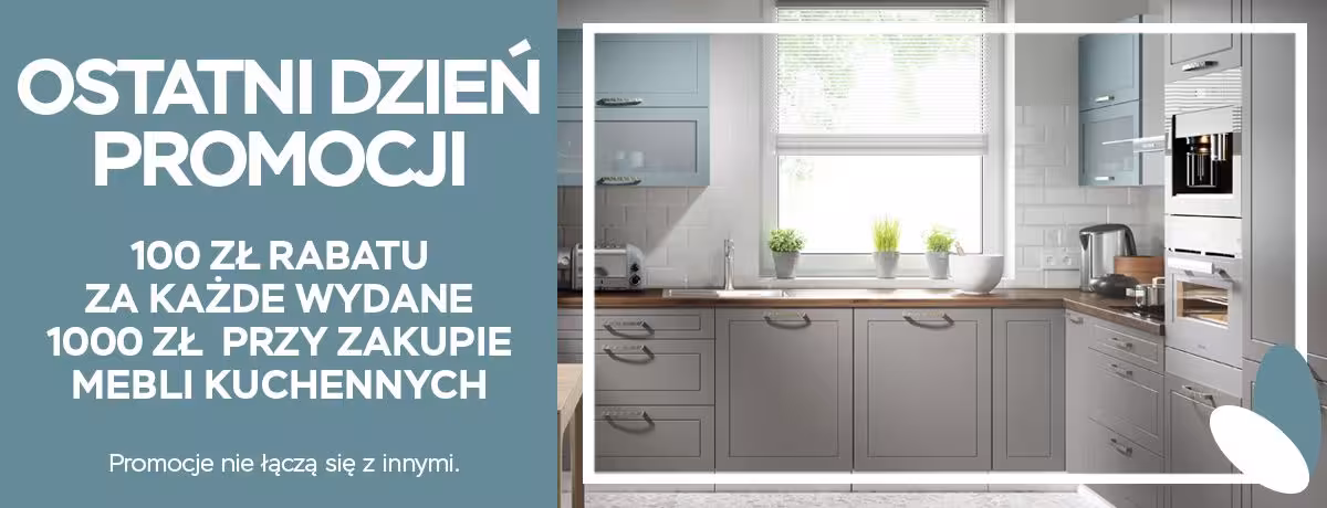 Płać mniej za meble kuchenne