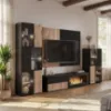 Obrazek Komoda Cannes Zmwdv Cs Sb Black/Viking/Marble Black