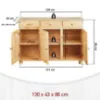 Obrazek Komoda 30500010 Abaco 3d Natural Lakier