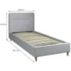 Obrazek Łóżko Cesana 90x200 BED23-09 szary